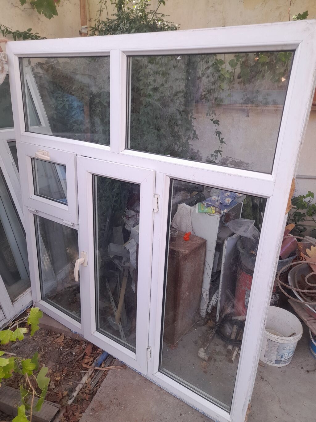 PVC pəncərə-balkon qapısı dəsti salam .böyükdən 3 dənədi,balacadan 2 — Pəncərələr, qapılar, balkonlar, Bakı (2)