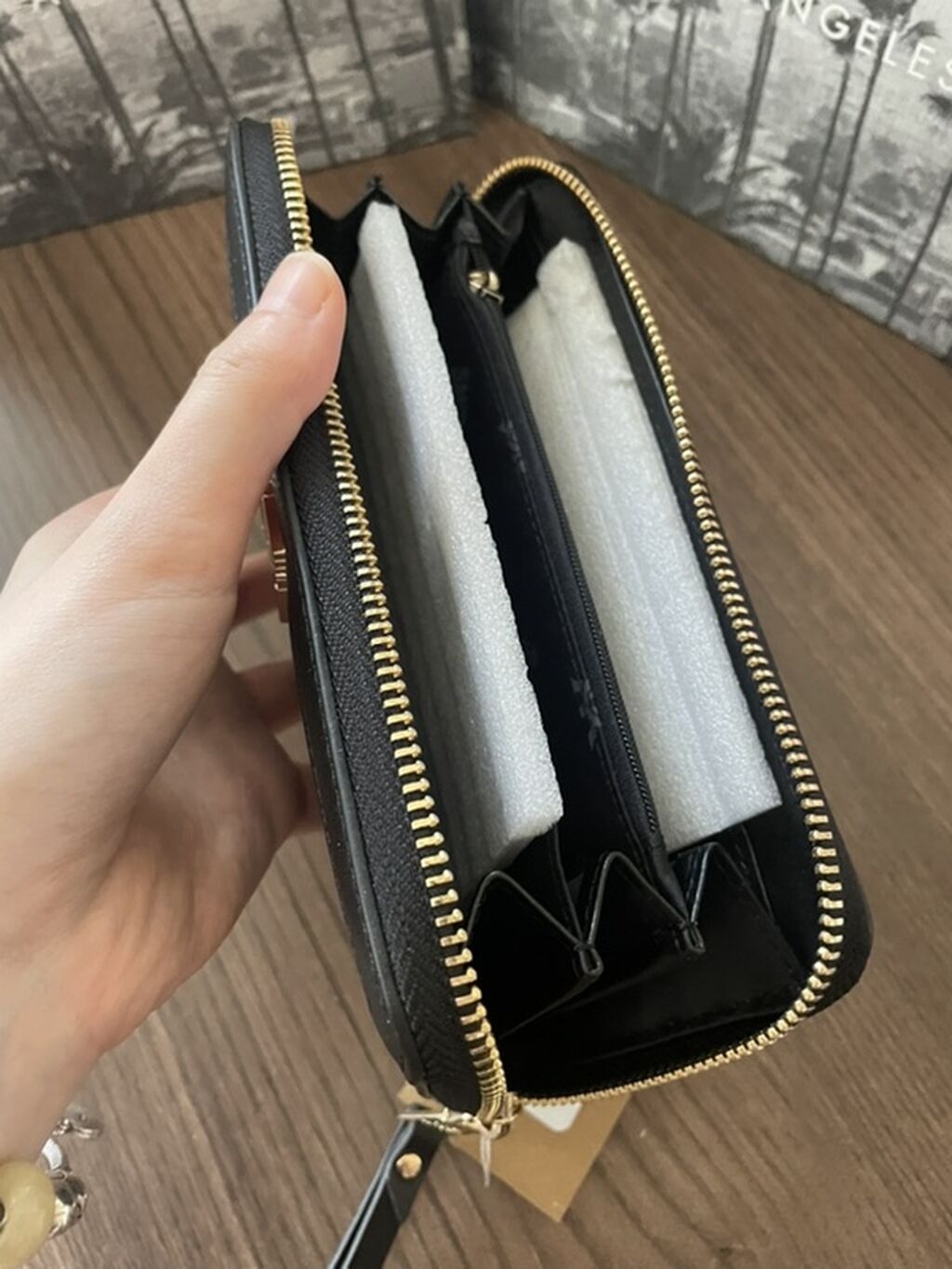 Steve Madden qadın pulqabı – qara rəng - Material: teksturaqlı — Cüzdanlar və vizit kartlıqları, Bakı (2)