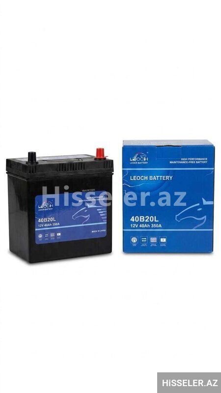 Аккумулятор Leoch 40 Ah R+ 350 A 40b20l 203x136x222 — Bakı