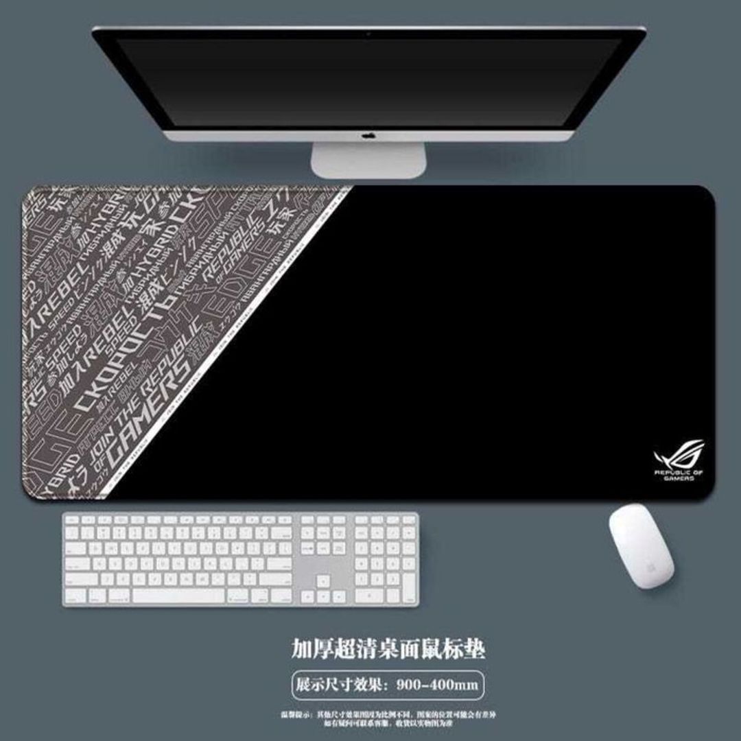 Asus ROG Black-White Speed 90x40sm siçan altlığı — Periferik cihazlar, Bakı (3)