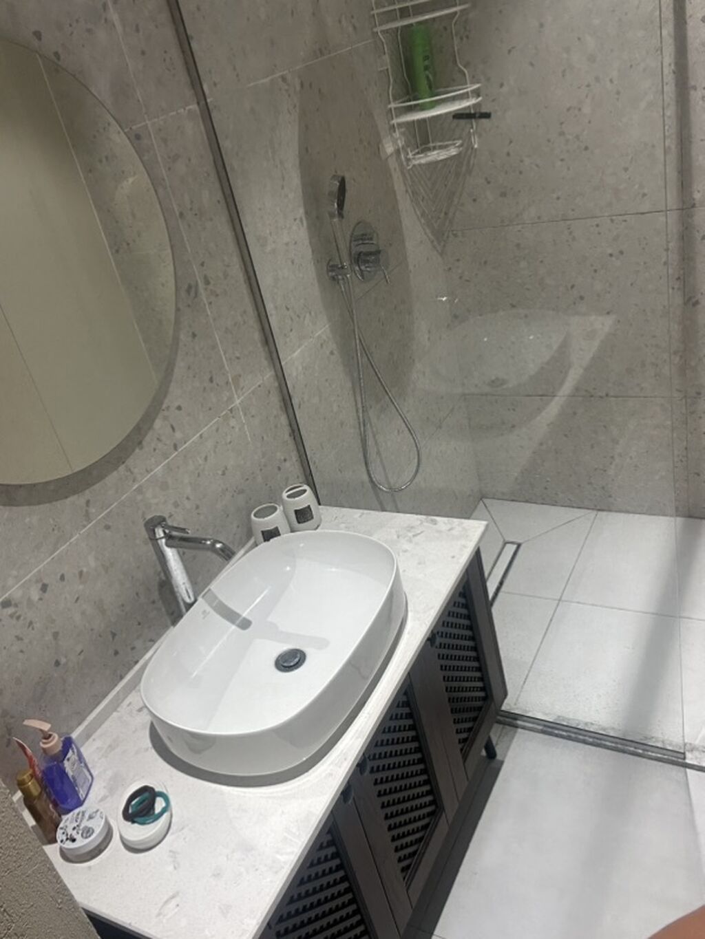 Hamam/tualet otağı üçün tam dəst - Divara quraşdırılan, düyməli gizli — Duş kabin və bölmələr, Digah (2)
