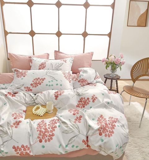Yataq dəsti Trendy PolyCotton, döşək örtüyü 240x260, yorğan üzü 200x220, yastıq üzü 50x70 2 əd, ikinəfərlik, polycotton - Annaberry 711 — Bakı