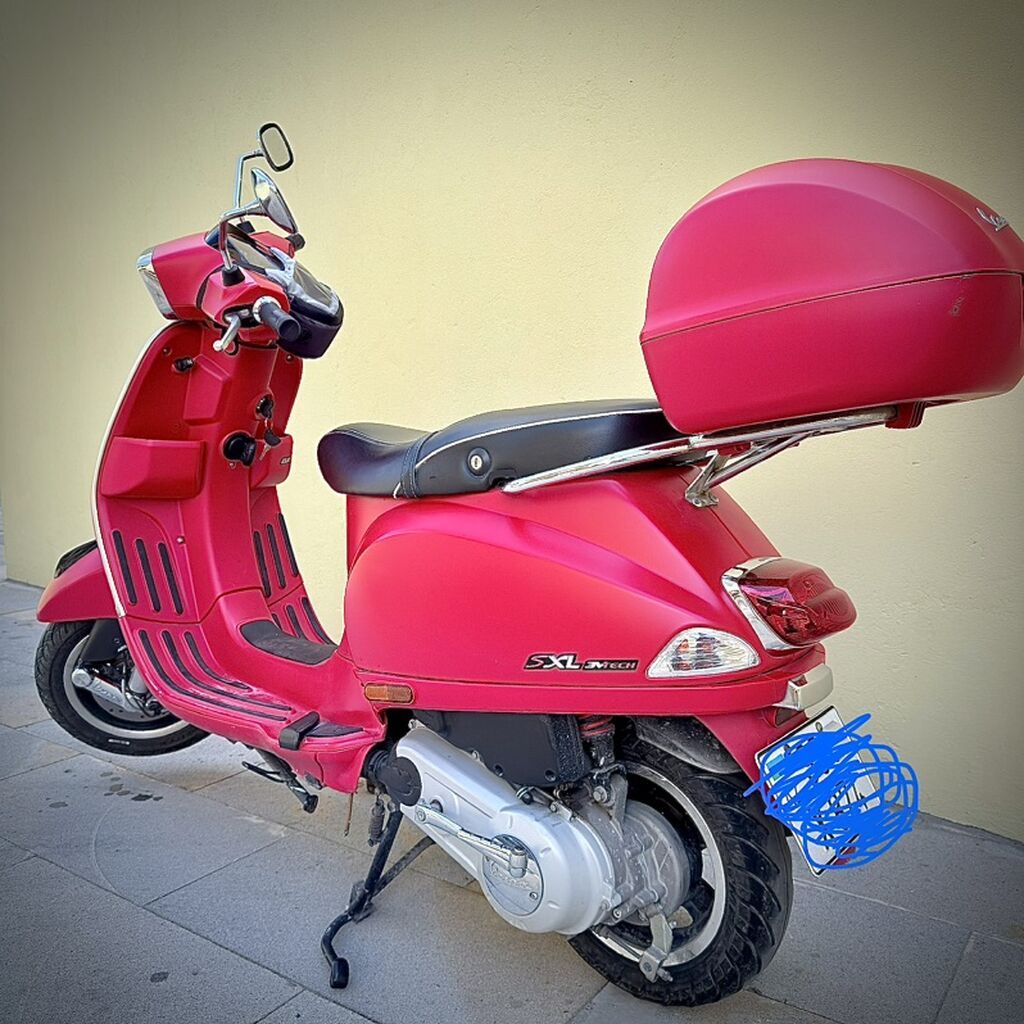 Vespa SXL 125 skuter 2022 8600km - Rəng: mat qırmızı - Mühərrik: 125 — Mopedlər və skuterlər, Bakı (5)