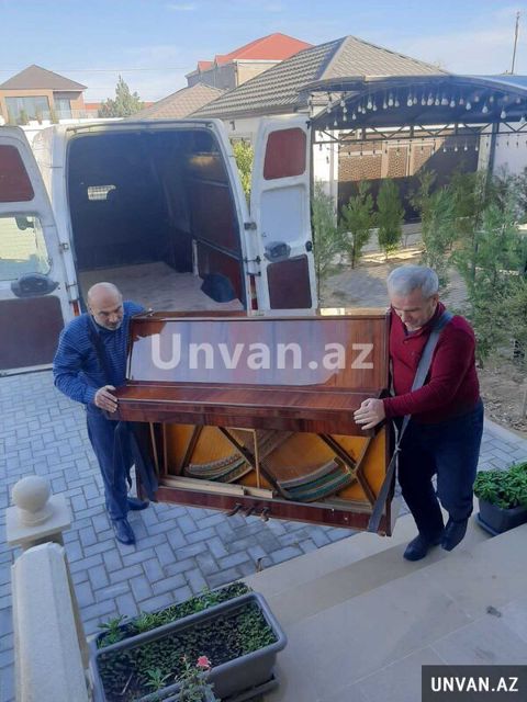 Pianino və röyal daşınması — Bakı