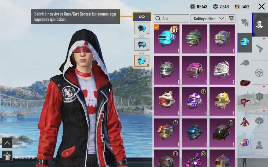 Pubg Mobile hesabı – zəngin kolleksiya, - Keleksiyon; 40 Geniş — Şəxsi əşyalar, Xızı (5)
