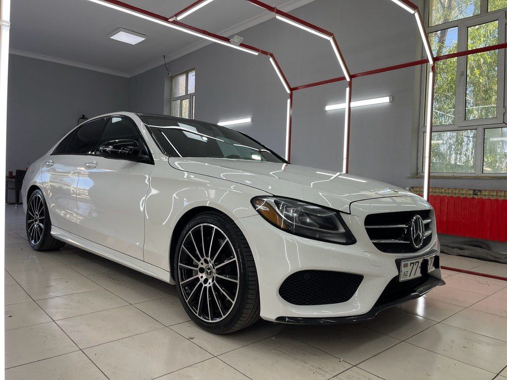 Mercedes C 300, 2.0 L, 2018 il, 124 000 km — Avtomobillər, Bakı (4)
