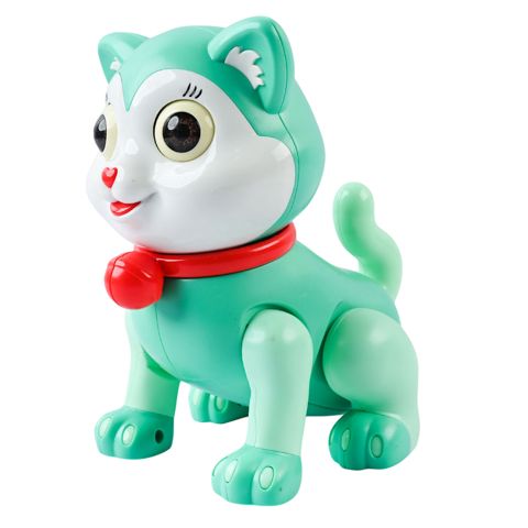 İnteraktiv oyuncaq Jumping Cat with Light & Music, plastik, mavi, 3+ yaş — Bakı