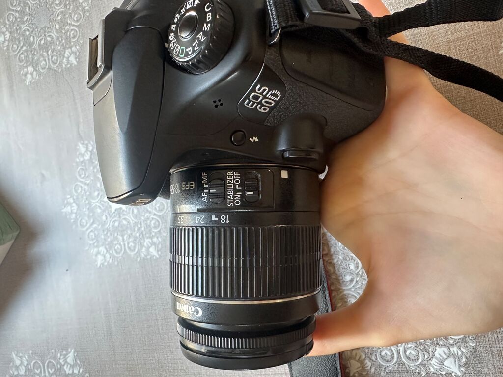 Canon 60d 18-55 mm 64 lük yaddaş var üstündə Canon EOS 60D Dslr — Fotoaparat, Bakı (8)