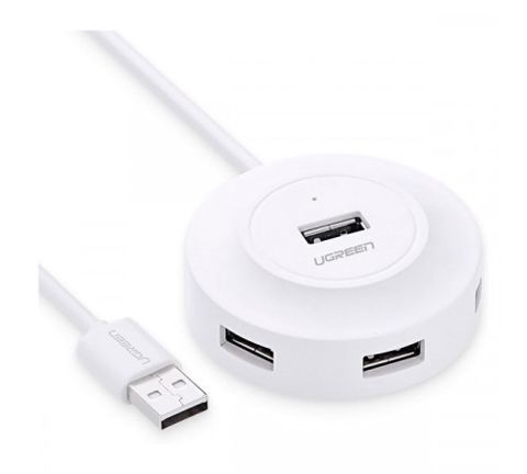 Ugreen CR106 0.25m White USB Hub 20270 — Bakı