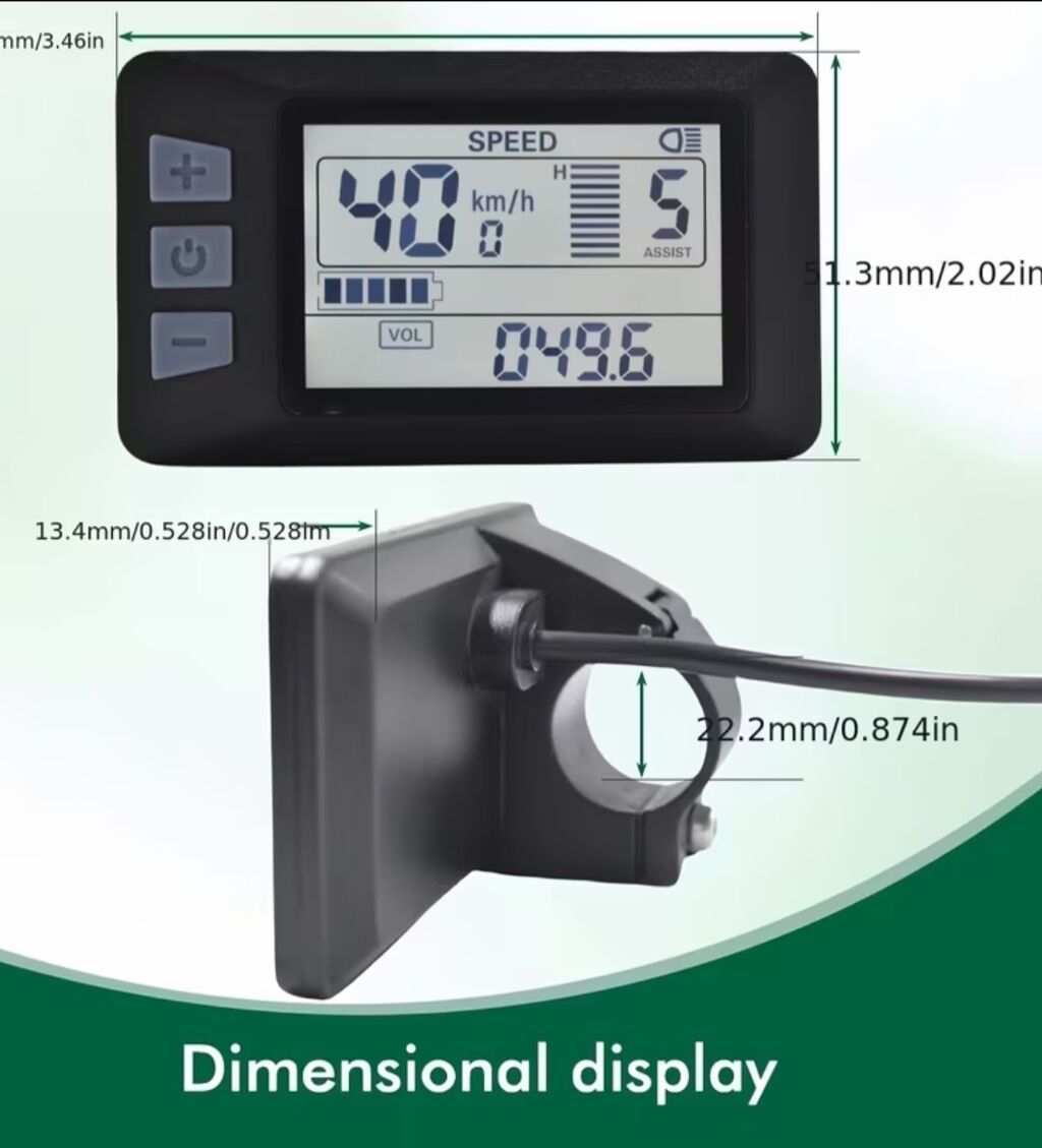 Elektron velosipedlər üçün LCD Monitor, 5PiN dir USB Portu var — Elektrik velosipedləri, Bakı (2)