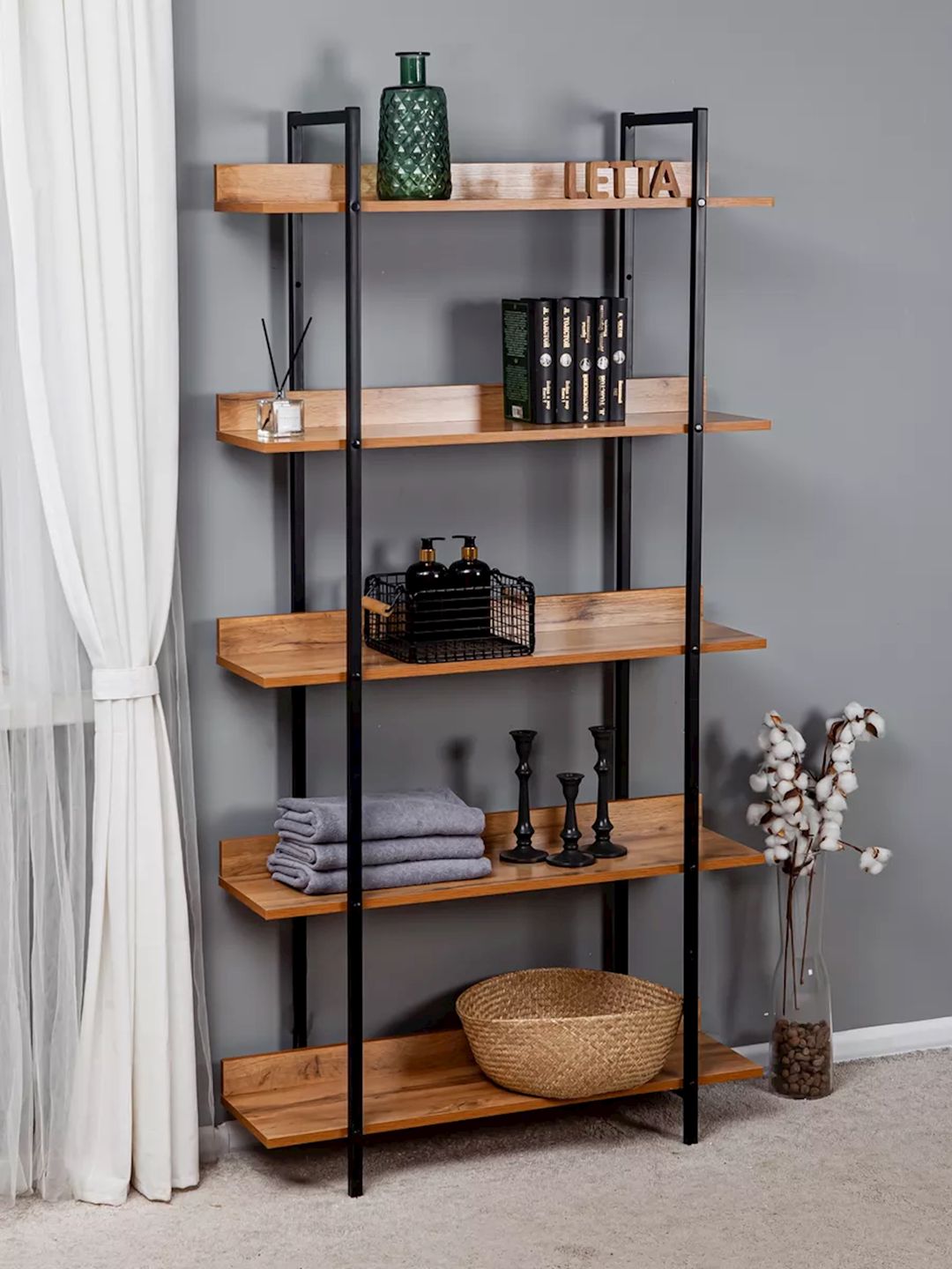 Stellaj 24x78x176 sm, Ldsp, qəhvəyi — Mallar, Bakı