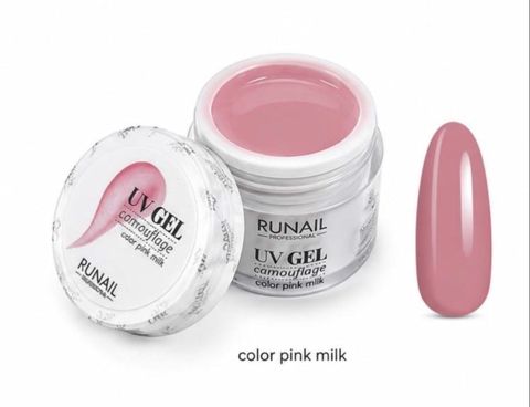 Dırnaqlar üçün kamuflyaj gel RuNail - Pink milk, 15 ml — Bakı