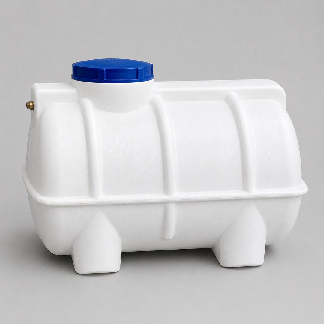 Su çəni Türkpol, plastik, oval-silindrik, 84x78x130 sm, 500 l — Mallar, Bakı (2)