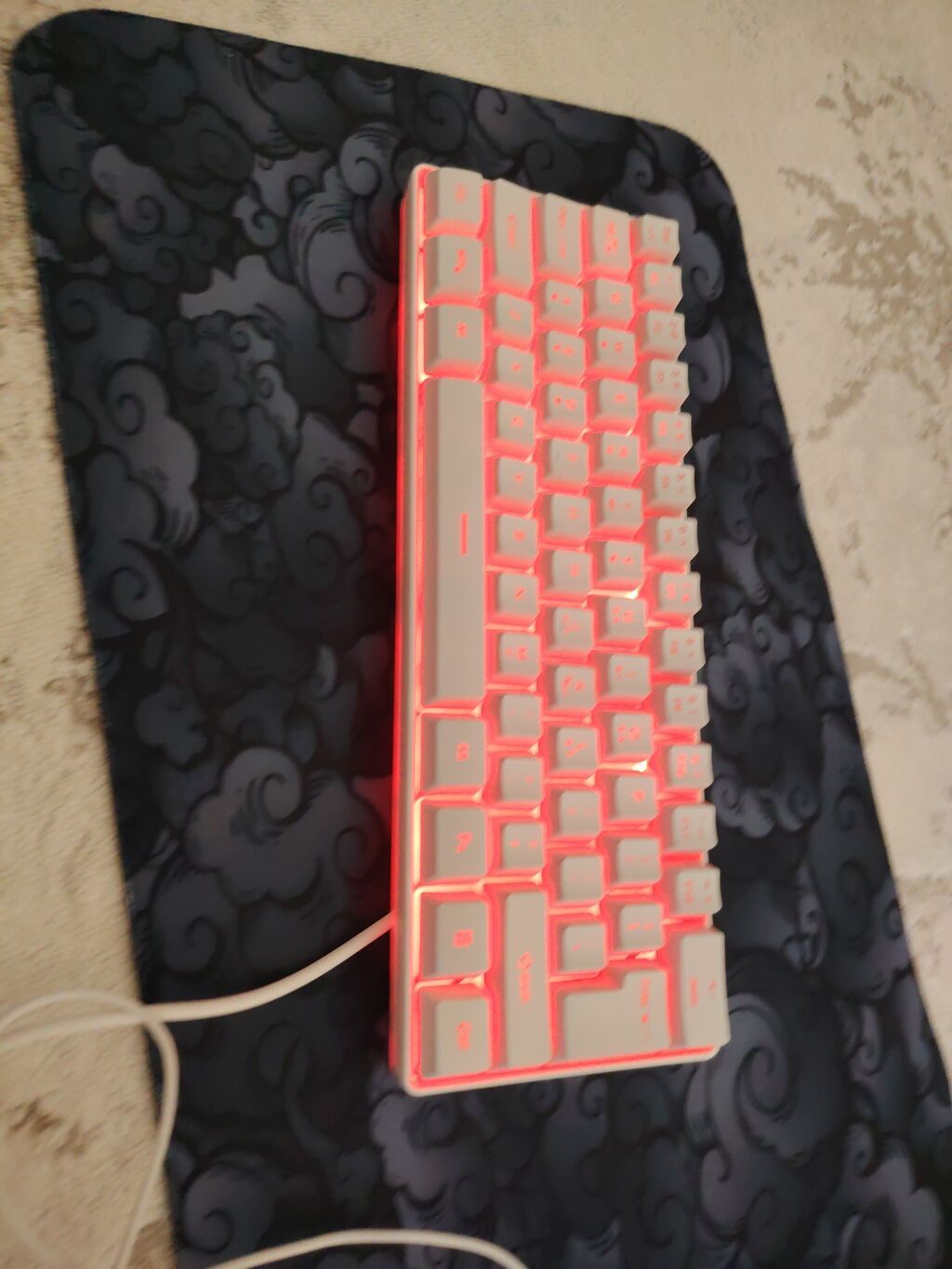 RGB işıqlanmalı kompakt klaviatura + simli oyun siçanı + geniş — Klaviaturalar və siçanlar, Qobu (5)