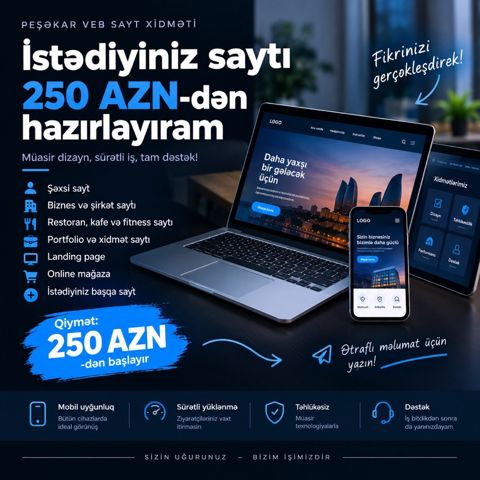 Saytların hazırlanması — Bakı