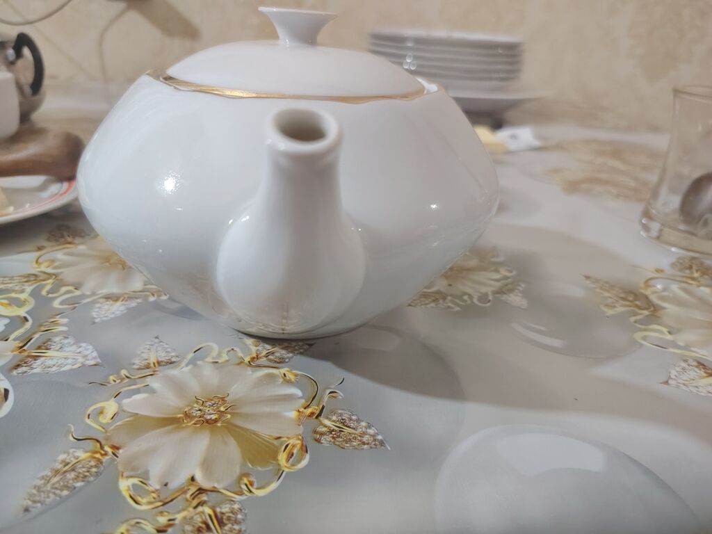 Farfor - keçmiş Çexoslovakiya - Material: yüksək keyfiyyətli ağ — Çaynikler və qəhvə qabları, Bakı (4)