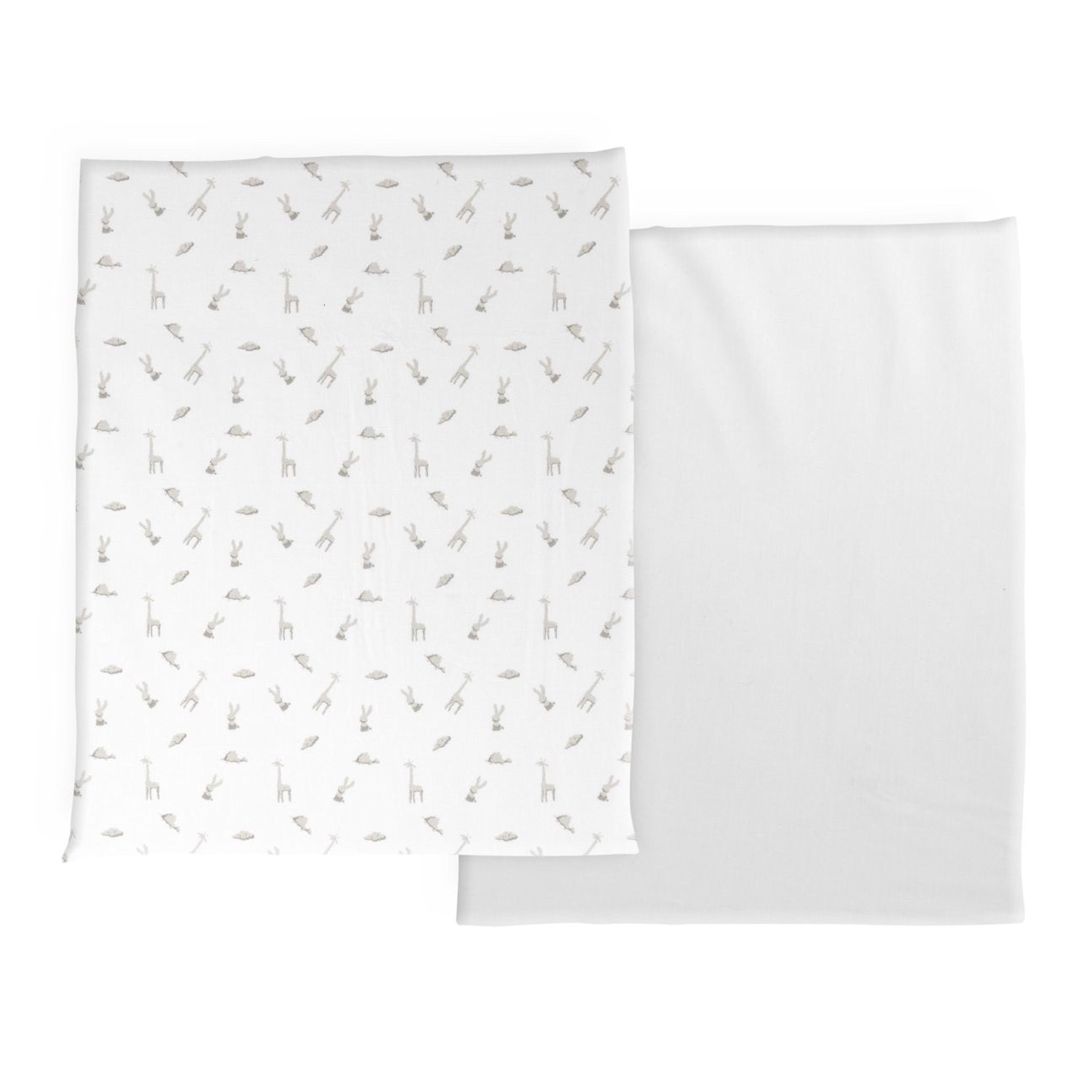 Uşaqlar üçün yataq dəsti Chicco Next2Me Bulud, 2 ədəd, rezinli, pambıq, ağ, 83x50 sm - 9101127910990 — Mallar, Bakı (2)