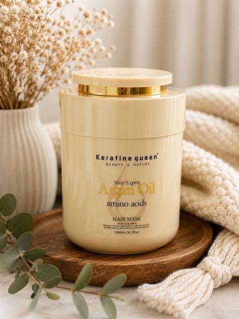 Saç maskası Keratine Queen Argan Oil, 1000 ml — Bakı