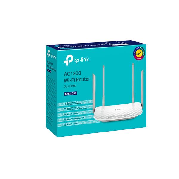 TP-Link Archer C50 AC1200 Dual Band Wi-Fi Router — Mallar, Bakı