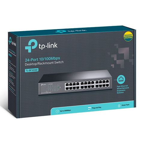 TP-Link TL-SF1024D 24-Port 100Mbps Rackmount Desktop Switch — GamePower