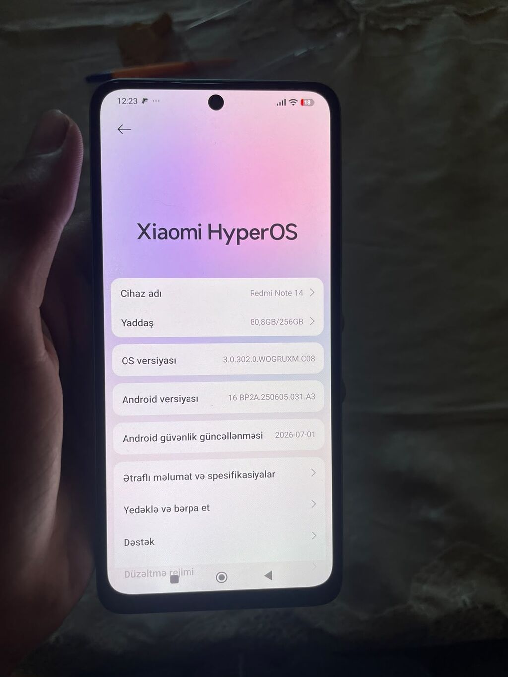 Redmi Note 14, 256 GB, rəng - Mavi — Xiaomi, Bakı (8)