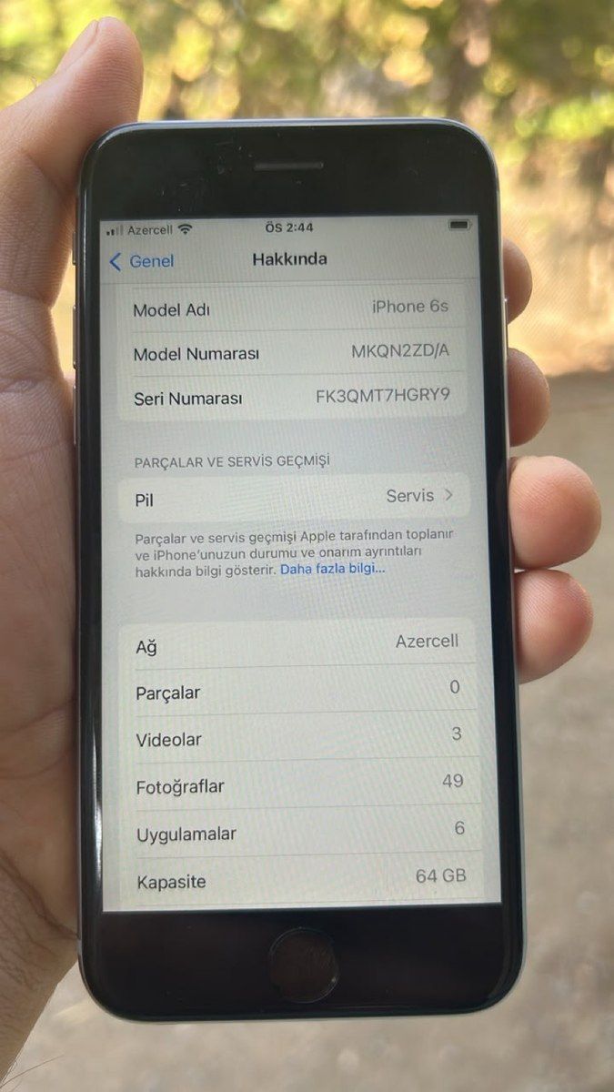 Apple iPhone 6S Silver 64GB — Smartfonlar, Bakı (3)