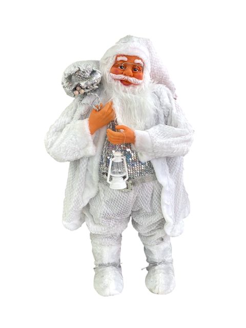 Yeni il fiquru Santa Klaus NJS_15-5, ağ, 100 sm — Bakı
