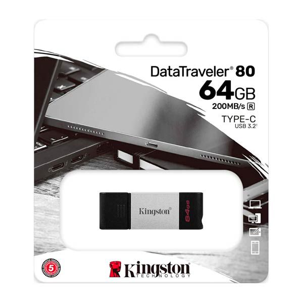 Kingston DataTraveler 80 64GB Usb-c Flash Drive DT80/64GB — Mallar, Bakı