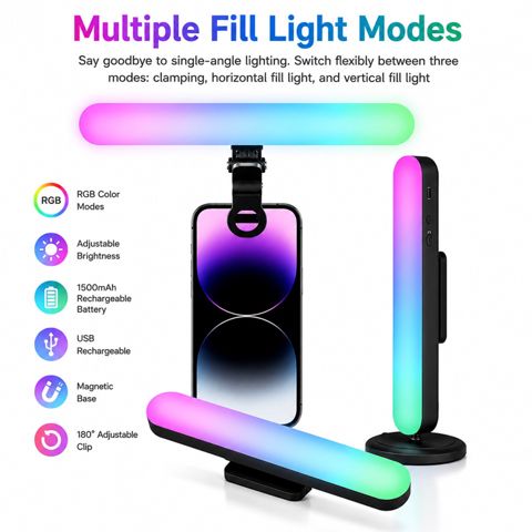 RGB LED lampa mj-21 clip fill light — Bakı