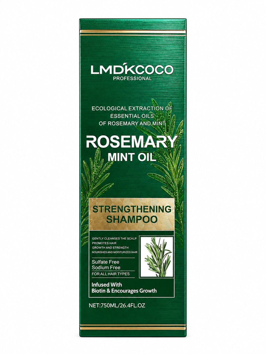 Saçlar üçün şampun Lmd'kcoco Professional Rosemary Mint Oil Strengthening 750 ml — Mallar, Bakı