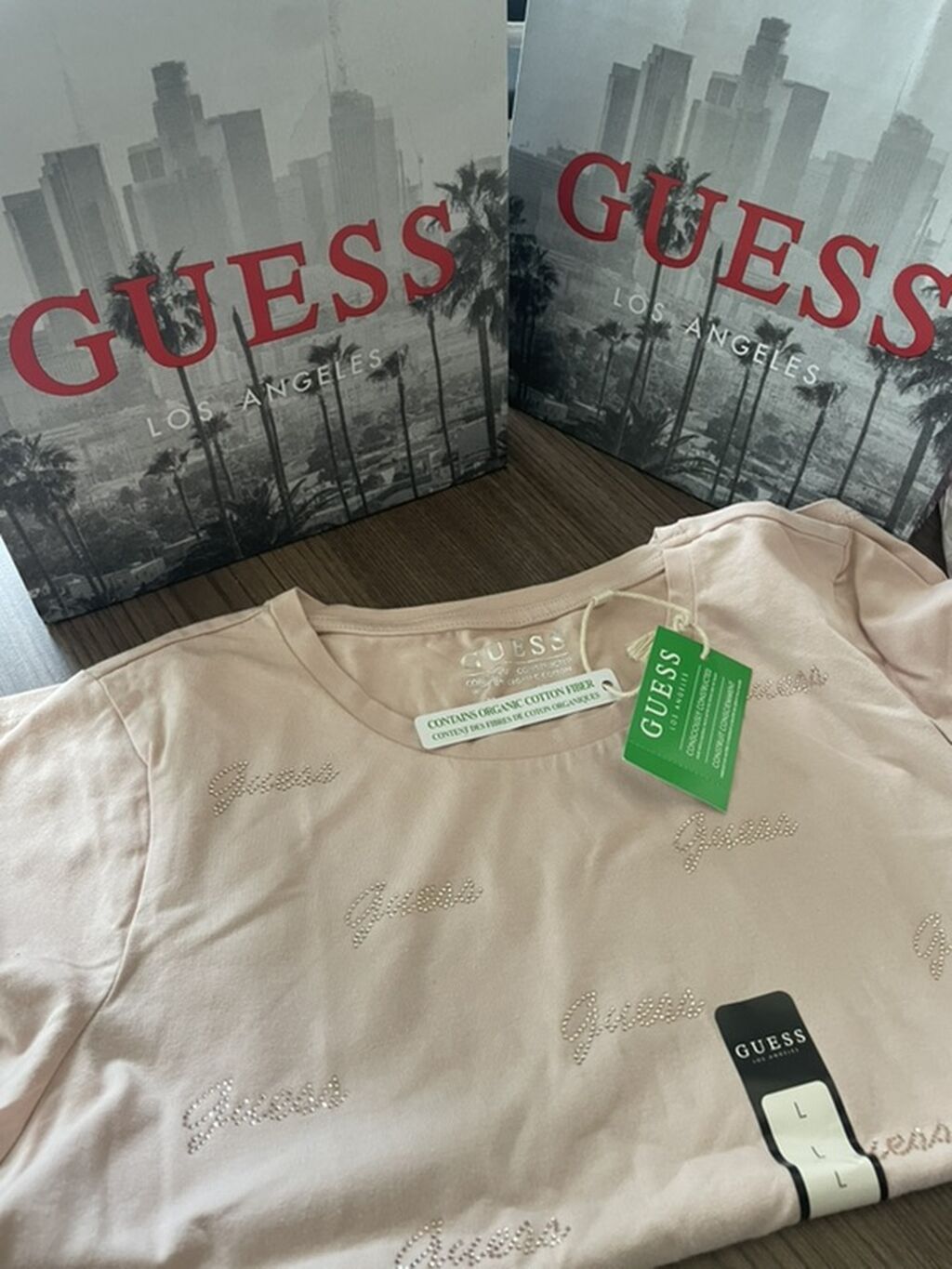 Guess qadın T-shirtləri - Brend: Guess Los Angeles - Material: üzvi — Futbolka və polo, Bakı (2)