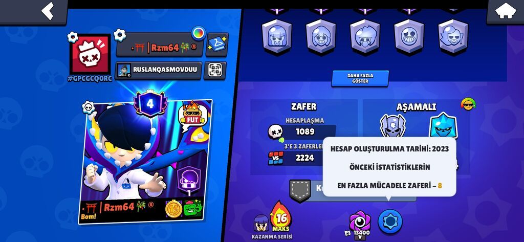 Brawl Stars hesabı – inkişaf etmiş profil Alın ÇOX Ucuz Həqiqətən — Şəxsi əşyalar, Pirəkəşkül (3)