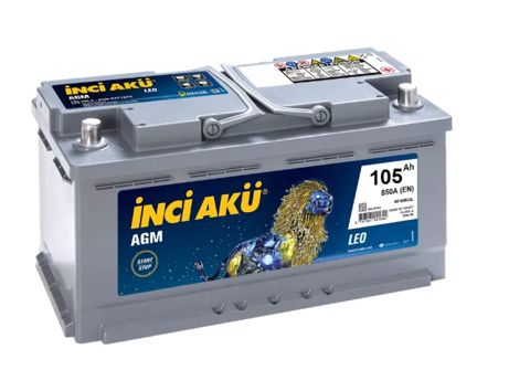 İnci akü 105 Ah agm leo r+ — Bakı