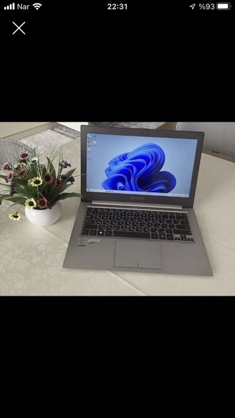 ASUS noutbuk - Brend/model: ASUS (ultrabook tipli, nazik-gövdə, boz — Bakı