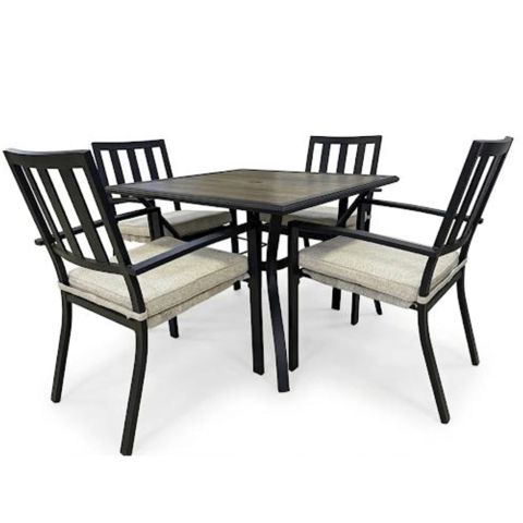 Bağ üçün mebel dəsti HomeDepot, masa 94x94x71 sm, 4 nəfərlik — Bakı