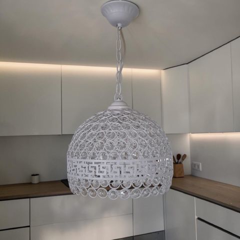 Asma çılçıraq 0439, ağ, 23х25х40 sm — Bakı