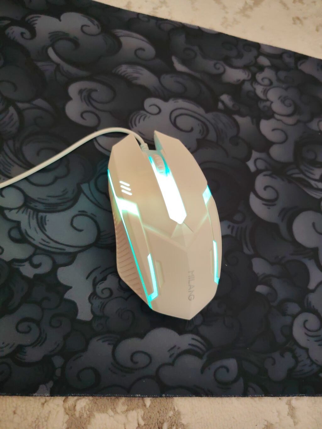 RGB işıqlanmalı kompakt klaviatura + simli oyun siçanı + geniş — Klaviaturalar və siçanlar, Qobu (2)