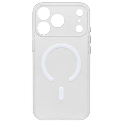 Iphone 17 Pro Max case Silicone Magsafe Matte Clear — Bakı