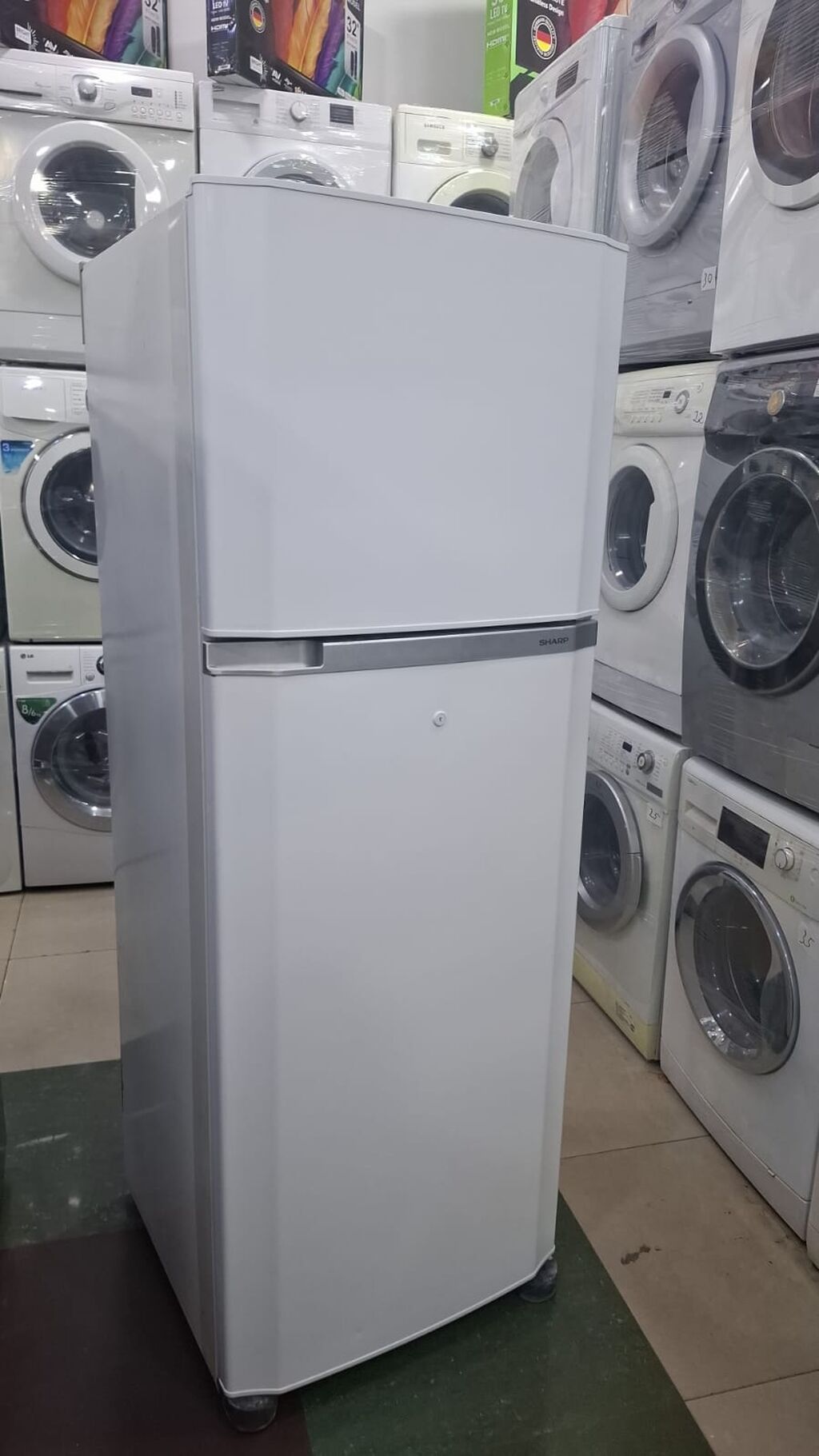 Sharp iki qapılı soyuducu - Rəng: ağ - Üst kamera: dondurucu (üst — Soyuducular, Bakı