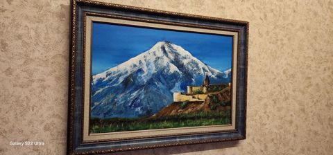Yağlı boya tablo – Ağrıdağ mənzərəsi - Texnika: yağlı boya, kətan — Bakı