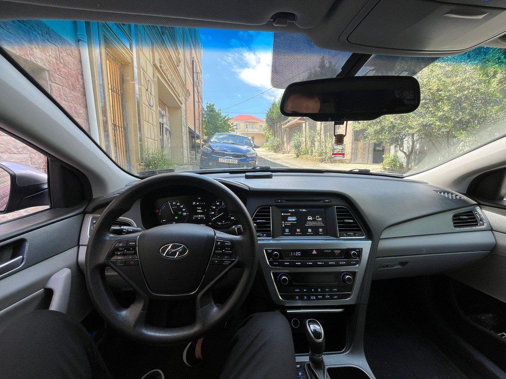Hyundai Sonata, 2.0 L, 1.4 kWh, 2017 il, 235 769 km — Avtomobillər, Bakı (8)