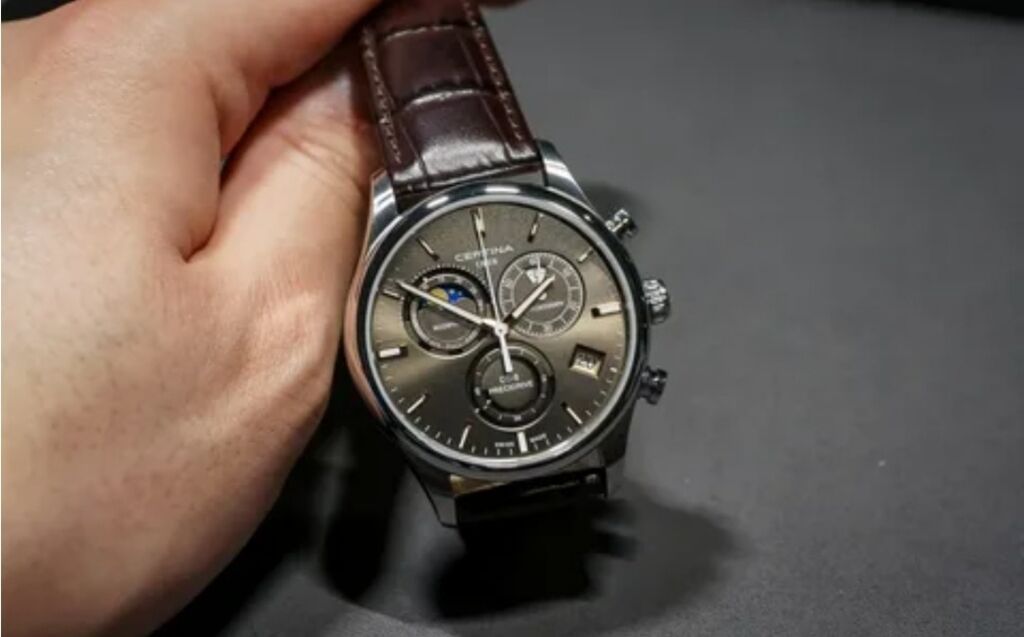 Certina DS-8 Chronograph Moon Phase orjinal kişi qol saatı - İsveçrə — Qol saatları, Bakı (2)