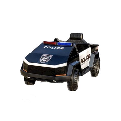 Uşaq elektrik avtomobili Polis maşını BRD2102, 2 motor, göy/qara — Bakı