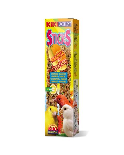 Məzə Kiki Excellent Sticks sarıbülbüllər üçün, portağal və banan ilə 2 əd 40 q — Bakı