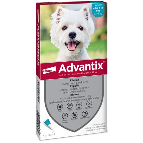 İtlər üçün ekoparazitlərə qarşı damcı Advantix, 4-10 kq — Bakı