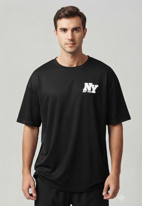 Kişilər üçün futbolka 35220588, polyester, qara, ölçü XL — Bakı
