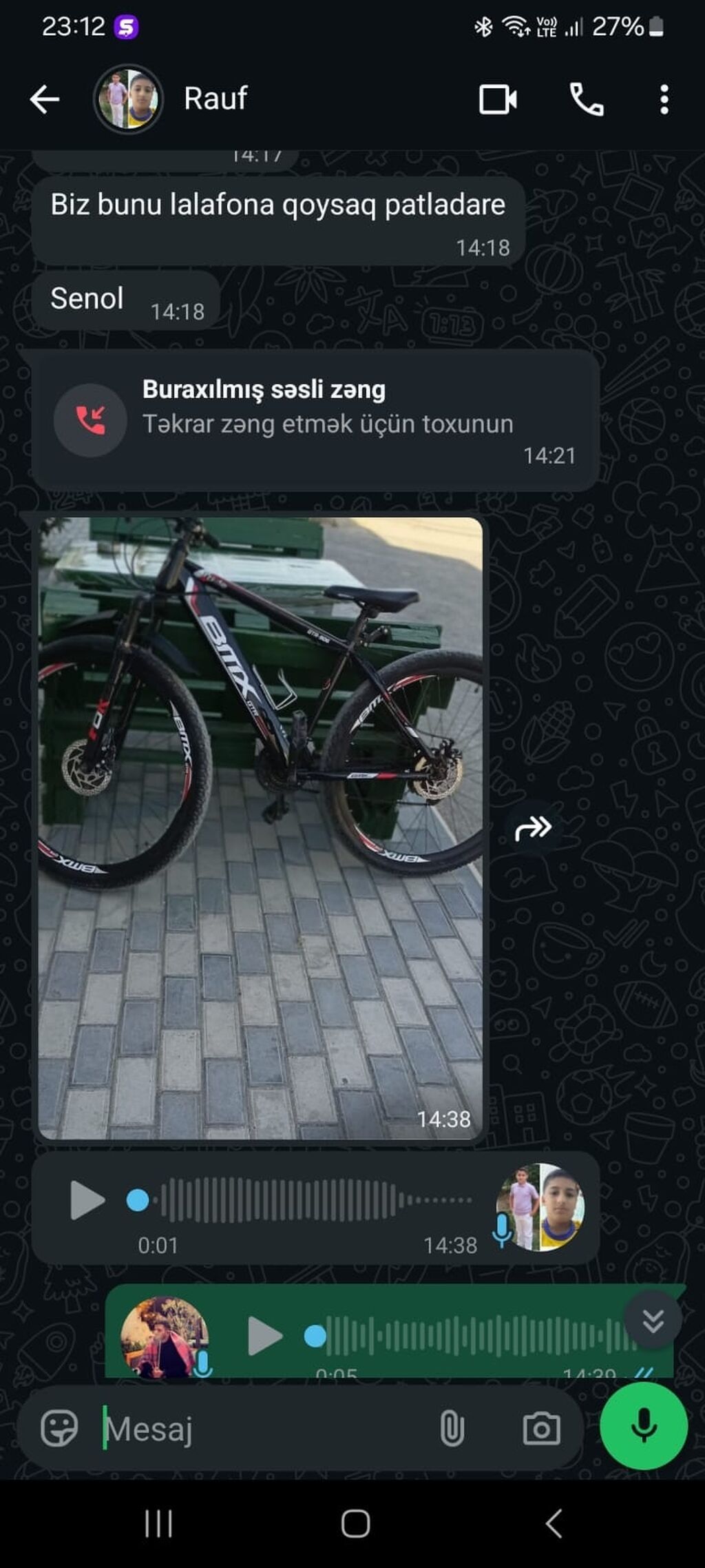 BMX dağ velosipedi – 26" təkərlər - Rəng: qara, qırmızı-ağ detallarla — Dağ velosipedləri, Fatmayı