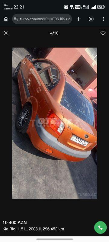 Kia Rio 1.5 L, 2008, 2 967 157 km — Avtomobillər, Ağsu (3)