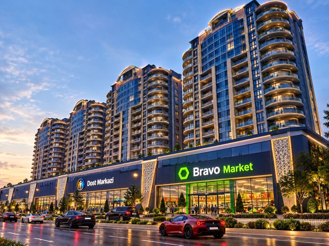 Satılır 3 otaqlı yeni tikili 129 m² — Mənzil, Bakı