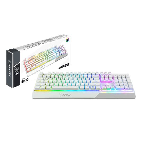 MSI Vıgor GK30 Gaming Keyboard White — Mallar, Bakı